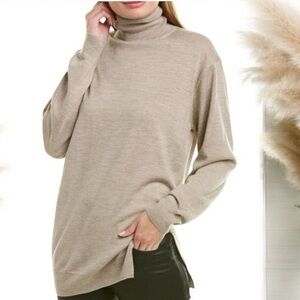 IRO Armo 100% Wool Lightweight Turtleneck Sweater in Size Medium